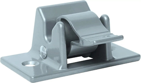 White And Grey RV Awning Bottom Bracket And Foot Assembly Kit For Camper Trailer Replacement Mount Bracket For A And E Sun Chaser Awning Arms 8300 8500 8700 9000 Series Die Cast Foot Two Pack