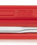 Heavy Duty Half Inch Drive Torque Wrench With Adjustable Click 25 Inch Range Chrome Vanadium CrV Steel SAE Precision Tool in red case