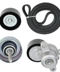 Superior Drive Belt Tensioner Kit Compatible With Nissan Maxima 2009 Through 2015 For 3.5L V6 Motors Installed Easily For Drivers Who Want Zero Hassle And High Reliability On Every Trip Out And About Keep Your Ride Singin Sweet: black belt tensioner kit with pulley and serpentine belt
