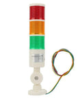 24V Industrial LED Signal Tower Light With Three Layer Stack Rotatable Base Red Orange Green Warning Lights Energy Efficient