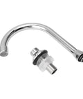 Fauitay Foot Pedal Faucet Hands Free Kitchen Faucet with Touchless Foot Control Valve for Standard Kitchen Sinks chrome spout and connector