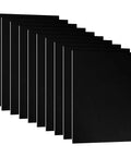 Anodized Aluminum Sheets 10 Pcs Black 7 By 5 By 1 Thirty Second Inch 0.8mm Thick Rectangle Metal Plates Engraving Blanks