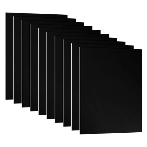 Anodized Aluminum Sheets 10 Pcs Black 7 By 5 By 1 Thirty Second Inch 0.8mm Thick Rectangle Metal Plates Engraving Blanks