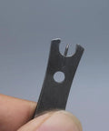 Close-up of pin on Two Pack Stainless Steel Fishing Line Cutter Nippers With Hook Eye Pin, Ultra Compact Lightweight Line Scissors