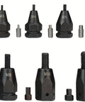 M3 to M12 riveting heads for Heavy Duty Cordless Rivet Gun, electric automatic tool kit accessories.