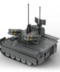 Kickass M113 Military Vehicle Building Blocks Set For Adults, 909 Piece Heavy Duty Construction Kit with missile array view.