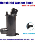 Hyundai Kia Windshield Washer Pump With Grommet Replacement Drop-In Fits Accent Elantra Sonata Tiburon Cadenza Forte Optima Spectra