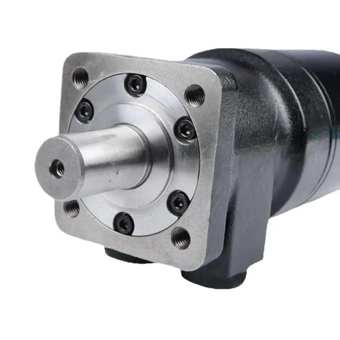 Heavy Duty Hydraulic Motor Replacement For H Series Equipment Part Number 101-1016-009 features a robust metal casing and polished shaft.