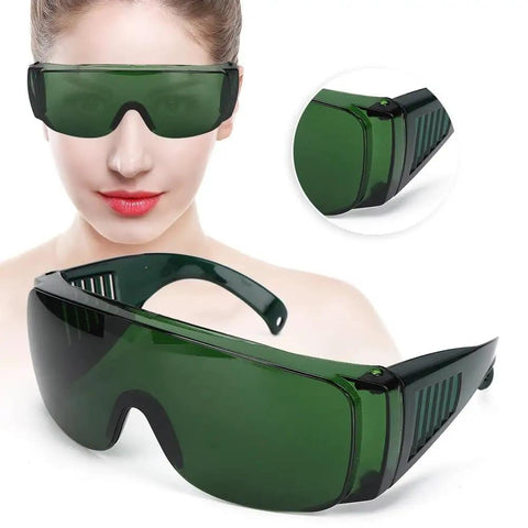 Top Shelf Anti Fog Safety Glasses With Kickass Green Lenses And Prescription Friendly Design crafted for dental lab shifts and construction.