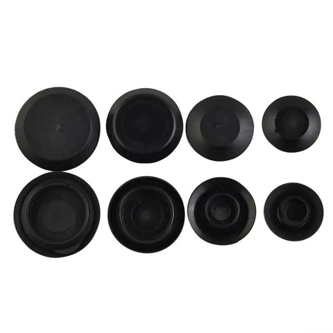 60 Piece Automotive Body Hole Kit Plastic Trim Clips Assortment for Car Sheet Metal Panel Holes 3/8 to 7/8 Inch Black