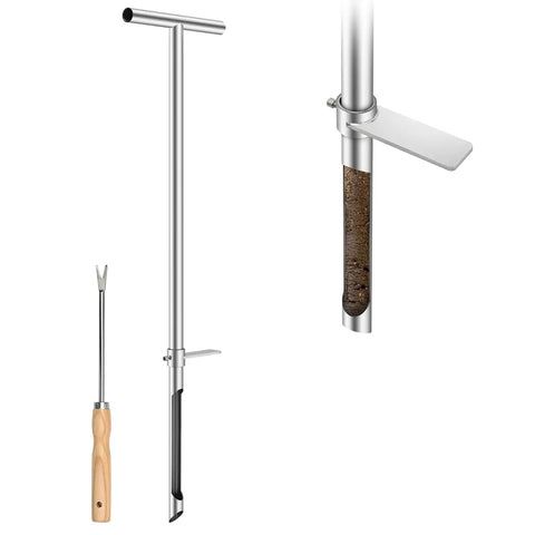 36 Inch Stainless Steel Soil Sampler Probe With T Handle For Precise Core Sampling In Lawn Garden And Farm Settings Heavy Duty Tool