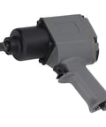 Half Inch Air Impact Wrench With 850 Nm Torque And Full Socket Kit Heavy Duty Pneumatic Pistol Grip Tool for auto repair close-up.