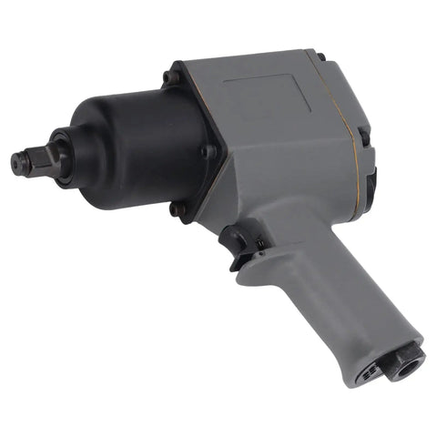 Half Inch Air Impact Wrench With 850 Nm Torque And Full Socket Kit Heavy Duty Pneumatic Pistol Grip Tool for auto repair close-up.