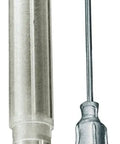 Professional Grade Stainless Steel Grease Gun Needle 18 Gauge 1.5 Inch Injector Spike and holder for tight corner lubrication.