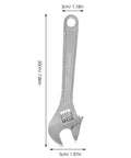 Heavy Duty 8 Inch Adjustable Wrench With Ergonomic Comfort Grip, Extra Wide Jaw, High Carbon Steel For Industrial Use