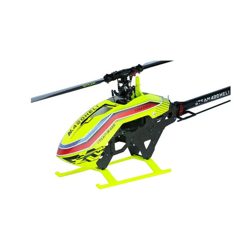 AK420 Pro Electric RC Helicopter Kit With Blades For Outdoor Flight Ready To Build Remote Control Aircraft in neon colors