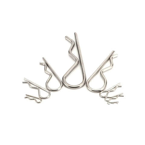 Beefy 304 Stainless Steel Cotter Pins Kit, 50 Pcs Hairpin Cotter Pins For Clevis And Pivot Pins, Reusable, Easy To Install, Great For Home Or Commercial Use, assorted sizes