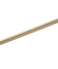 Brownstone Collection 18 Inch Center To Center Appliance Pull In Champagne Bronze Finish sleek cabinet handle shown at angle.