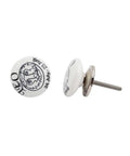 Fifty Piece White Ceramic Lion Face Drawer Knobs For Kitchen Cabinets And Dressers featuring durable build and smooth rounded design.