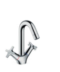Logis Classic Low Flow Two Handle Bathroom Sink Faucet Chrome With Tall Nine Inch Spout And Slick Water Saving Tech Model 71270001