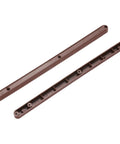 Hella Smooth 12 Inch Drawer Slides 8 Pack Plastic Guide Rails Side Mounted For Cabinets Tables And Wardrobes Darn Easy Setup Heavy Duty Support Brown Finish.