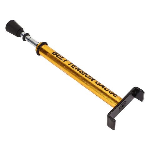 10 Lb Belt Tension Gauge With L Shaped Pad Universal Motor Belt Tension Tester Metal Alloy Build on white background