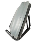 Heavy Duty Wall Hanger With 176 Pound Capacity for storing roof boxes, kayaks or canoes, shown mounted on wall