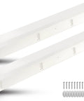 Marine Grade Boat Dock Bumpers For Edge And Piling Posts Dock Fenders, 48-inch white marine PVC, installation hardware included