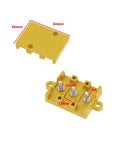 3 Pole High Current Electric Bicycle Motor Cable Connector Block Bakelite Insulated Wire Connection Box, 60x46 mm, open view