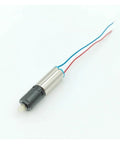 Six Millimeter Coreless Planetary Gear DC Motor Gearbox With 330 RPM Output for 1.5V to 3.7V Batteries, front view.
