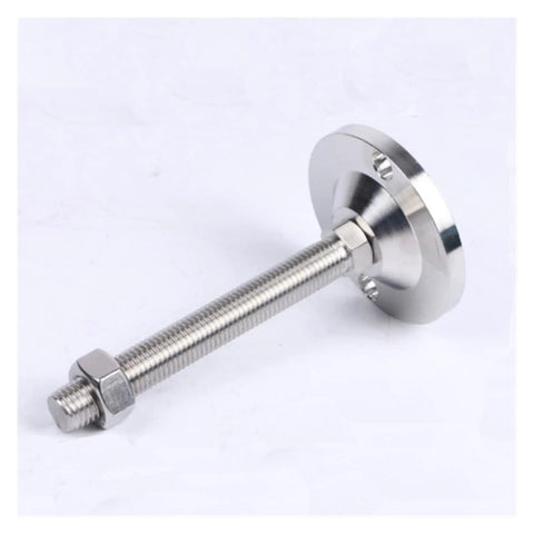 Tough As Nails Heavy Duty Adjustable Leveling Feet Four Pack Stainless Steel Support Legs featuring M10 x 50 mm thread and flange.