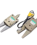 Heavy Duty Pneumatic Hold Down Clamp Manipulator Mini Fixture for Precision Machining and Milling Operations, showing two metallic clamps.