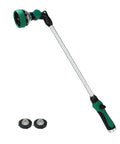 Long Reach 24 Inch Watering Wand With Pro Grade Thumb Control Nozzle, Heavy Duty Garden Hose Attachment, 10 Spray Patterns, 180 Degree Pivoting Head