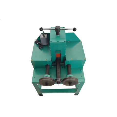 Dinenovate Electric Hydraulic Tube Bender With 17 Dies For Cold Bending Round And Square Pipes, top view of machine with motor.