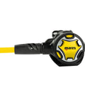Dual Adjustable Octopus Regulator For Scuba Diving With Side Adjustment Knob And VAD System, black and yellow design