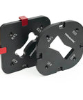 Router Corner Radius Template Kit With Aluminum Alloy Jig, CNC Machined And Anodized, Eight Radius Sizes From R15 To R50
