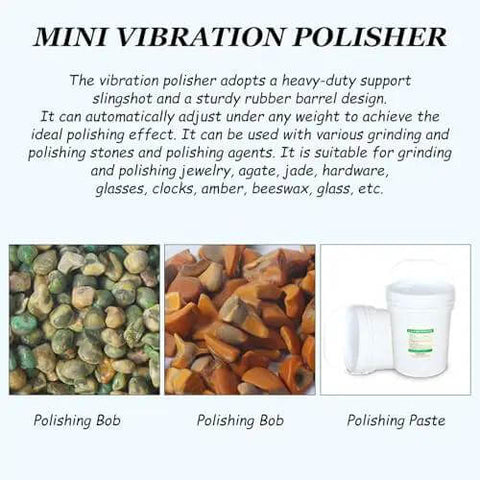 Pro Grade Vibrating Polisher Tumbler For Metal Jewelry And Parts High Efficiency Tumbling Machine with polishing media and paste