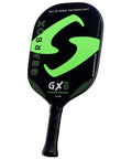 7.8oz Carbon Fiber Pickleball Paddle With Edgeless 3-15/16in Frame Green Finish Slim Aerodynamic Body Massive Sweet Spot