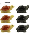 Cute Tortoise Hinge Heads Decorative Topper Set Of Six For Doors And Metal Surfaces, magnetic, 0.9 inch size variety.
