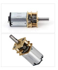 6V 100RPM DC Gear Motor N20 3mm Shaft Mini Metal Gearbox High Torque Micro Electric Motor for DIY projects, side view