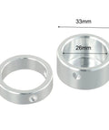 Heavy Duty Aluminum Alloy End Cap For 25mm Tube Handles In Gym Machines Fits Plate Loaded Equipment Smooth Edges For Safe Grip