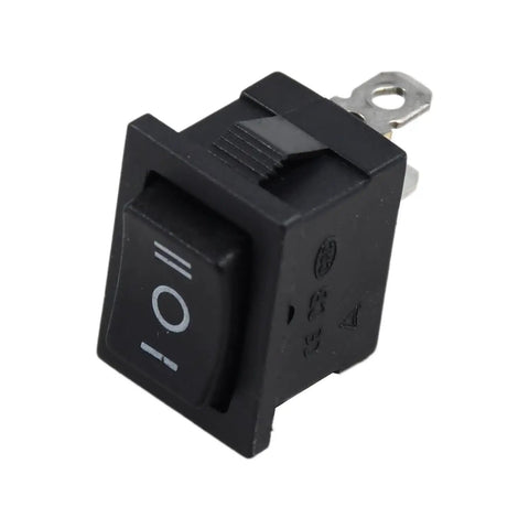 Close-up of a black Rocker Toggle Switch Replacement For Manitowoc Ice Machine K-0250 RNS20ATS SD0322AP Units 2007939 20-0793-9