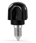Beefed Up 6061 Aluminum Attachment Knob For Kitchenaid Mixers Squashes Flimsy Original Plastic With Solid One Piece Build Plus Deep Grip Screw For Pasta Maker Attachments, black knob with threaded screw.