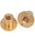 Stainless Steel Ball Screw T8 Lead Screw Go-To High Speed Right Left Length 200mm to 600mm OD 8mm Pitch 2mm brass components
