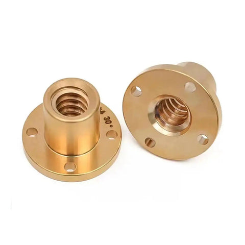 Stainless Steel Ball Screw T8 Lead Screw Go-To High Speed Right Left Length 200mm to 600mm OD 8mm Pitch 2mm brass components
