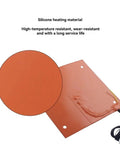 K2 Plus Heated Print Bed Silicone Heating Pad For 3D Printer Hot Bed Replacement And Upgrades Premium Flexible Silicone Heat Pad For Faster Even Bed Heating And Reliable Prints, round and square pads