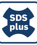 Blue rounded-square SDS-plus logo badge with cross motif and SDS plus text