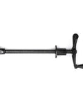 Beefy Heavy Duty 12 Inch Press Screw With Acme Thread And Crank Handle Steel Construction In Black Baked Enamel Removable Swivel Base