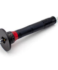 Mini Pneumatic Chamfering Tool for metal edge beveling, featuring adjustable depth and black-red design.