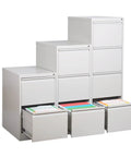 Modern Minimalist 4 Drawer File Cabinet Built From Durable Steel For Office And Living Room This Slick Metal Storage Unit For Documents And Accessories